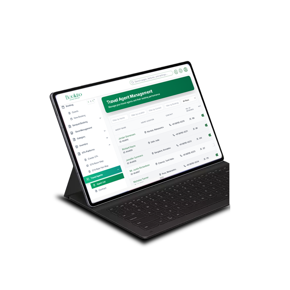 Bookito partners interface